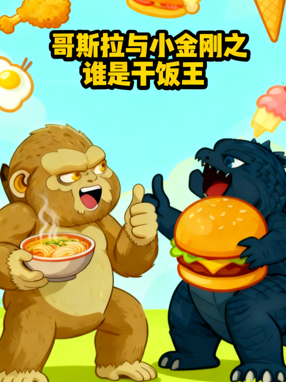 哥斯拉与小金刚之谁是干饭王